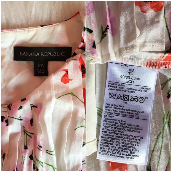 NWOT Banana Republic Floral Maxi Dress Size XS - Picture 7 of 9